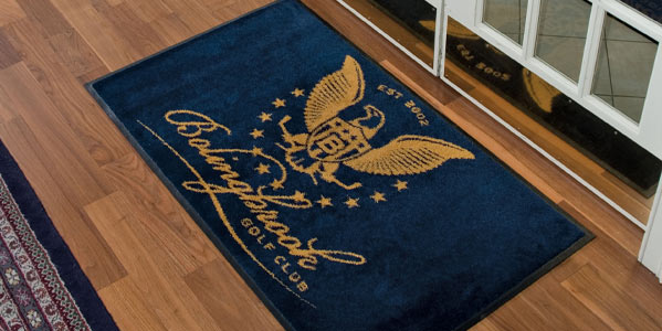 An example of a NoTrax custom Superior Impact™ entrance floor mat.