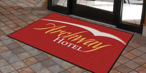 A custom logo mat from the Superior Impact™ line of mats by NoTrax.