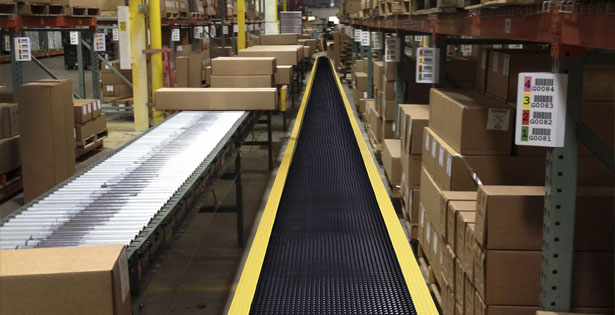 Warehouse mat at distribution center